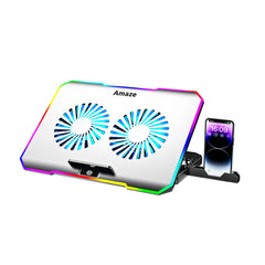 LAPTOP RGB DUAL FAN COOLING STAND | Amaze A505