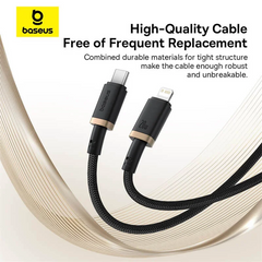 Baseus Dura Charging Cable USB-C to iP 20W 1m/2m