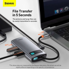 Baseus Metal Gleam Series 4 in 1 Type-C Multifunctional Hub