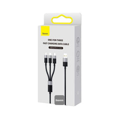 Baseus StarSpeed 1-for-3 Fast Charging Data Cable USB to M+L+C 3.5A 1.2M