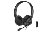 HU-10 A4tech Wired Headset USB Black