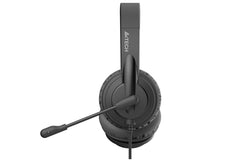 HU-10 A4tech Wired Headset USB Black