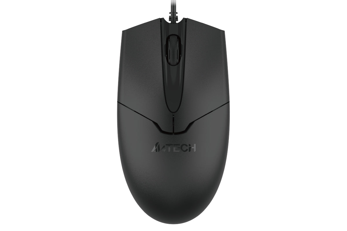 OP-550S Wired Mouse Silent Click USB Black with Teflon feet