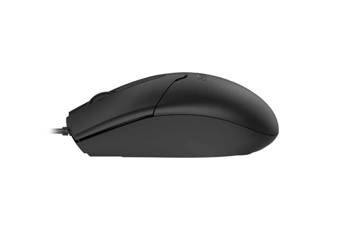 OP-550S Wired Mouse Silent Click USB Black with Teflon feet