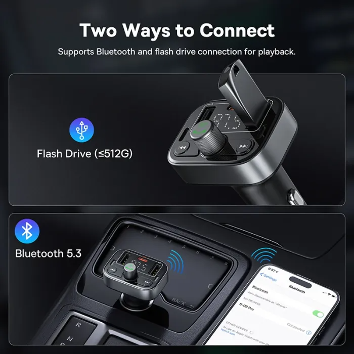 Baseus Car FM Transmitter | S-09 Pro Series