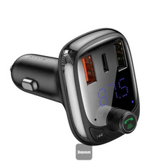 Baseus T Shaped S-13 Car Bluetooth MP3 Player (PPS Fast Charger Edition)