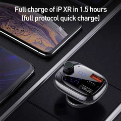 Baseus T Shaped S-13 Car Bluetooth MP3 Player (PPS Fast Charger Edition)