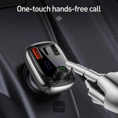 Baseus T Shaped S-13 Car Bluetooth MP3 Player (PPS Fast Charger Edition)