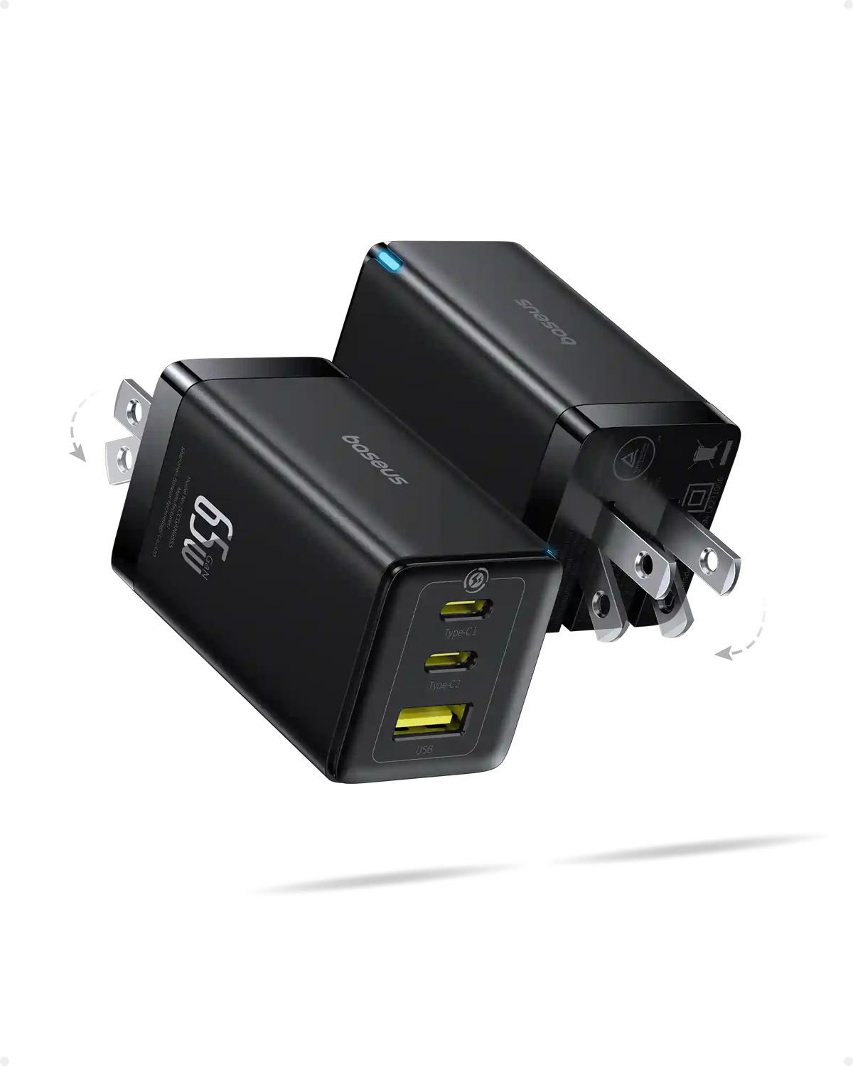 Baseus GaN5 Pro Fast Charger 2C+U 65W CN Wall Charger