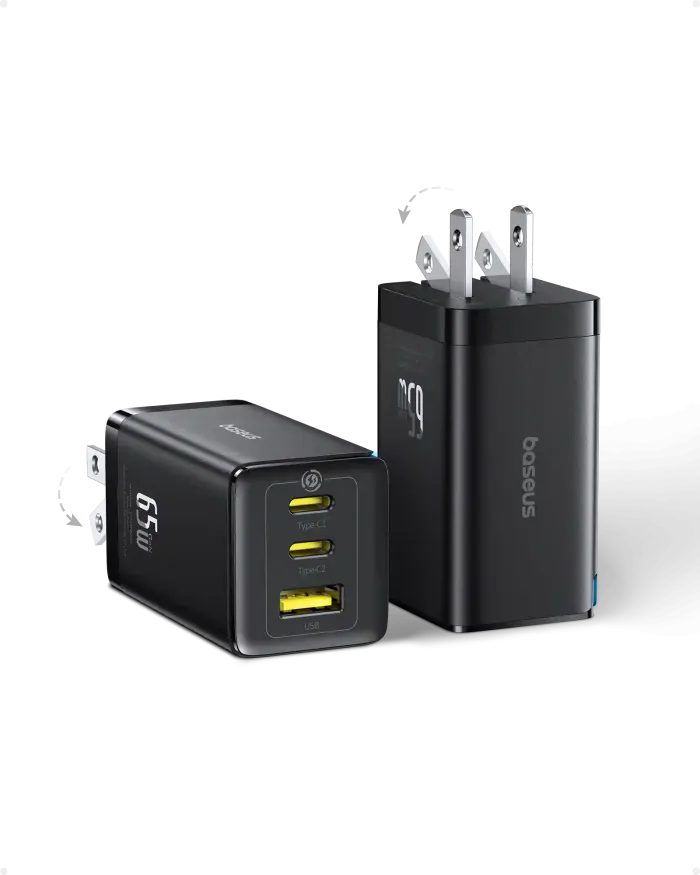 Baseus GaN5 Pro Fast Charger 2C+U 65W CN Wall Charger