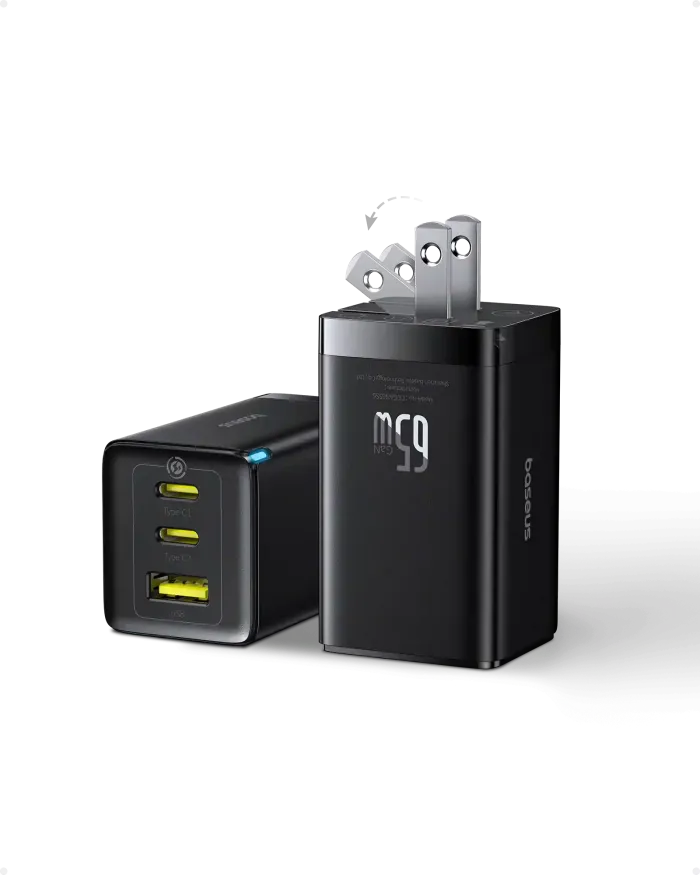 Baseus GaN5 Pro Fast Charger 2C+U 65W CN Wall Charger