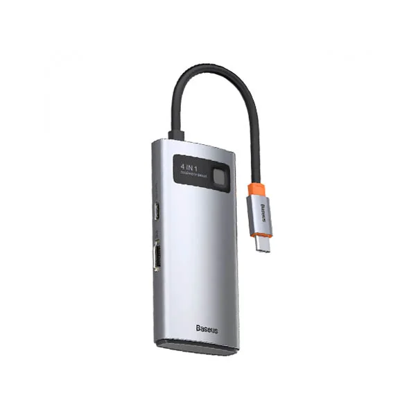 Baseus Metal Gleam Series 4 in 1 Type-C Multifunctional Hub
