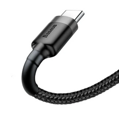 Baseus Cafule Fast Charging Cable USB To Type C 3A Gray + Black