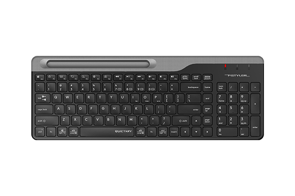 FBK25 A4tech Fstyler Bluetooth + 2.4G Connection 2-section Keyboard USB, US Layout