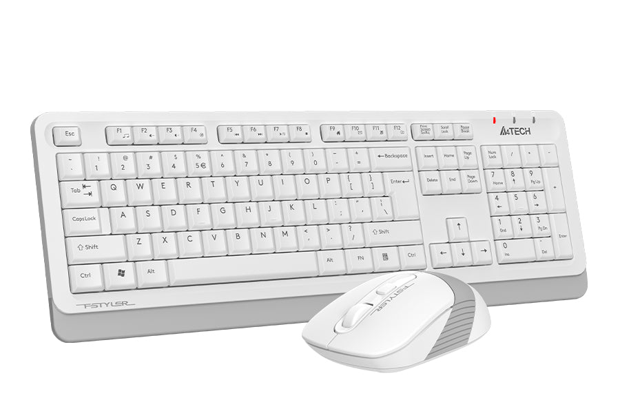 FG1010S A4tech Fstyler Wireless Combo Set ( FGK10+FG10S Silent Click) Grey, US Layout