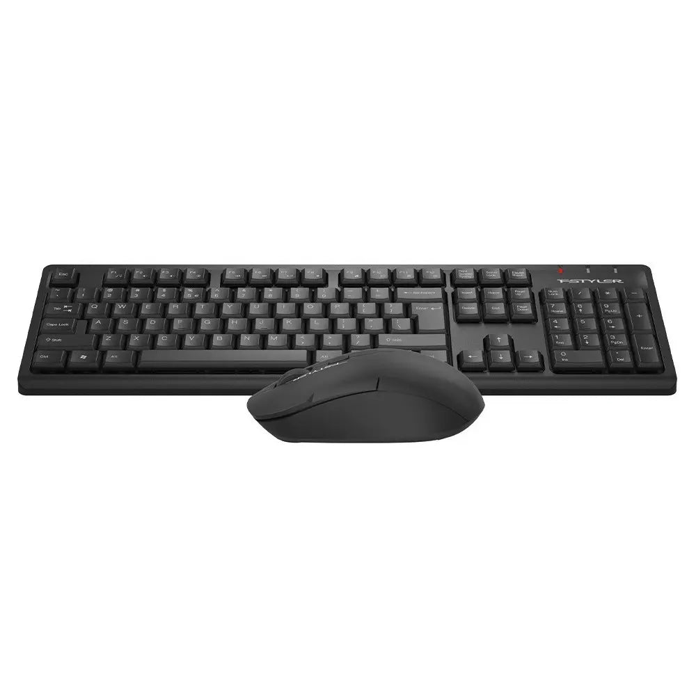 FG1200S A4tech Fstyler 2.4G Multimedia Wireless Desktop Set (FGK12+FG16S Silent Click) USB Black,US Layout