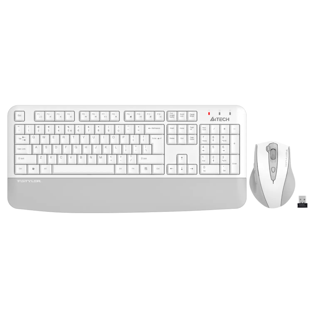 FG2500S Plus A4tech/Fstyler 2.4G Multimedia Wireless Desktop Set (FGK20+FG55S Plus Silent Click) Grey,US Layout