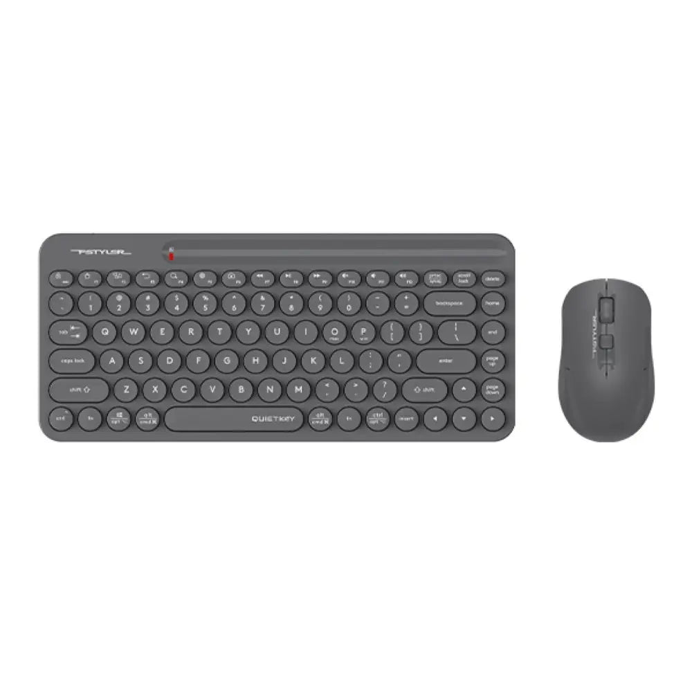FG3200 Air2 A4tech Fstyler 2.4G Wireless QuietKey Compact Combo Set(FGK32+FG16S Air2) ,Grey,US Layout