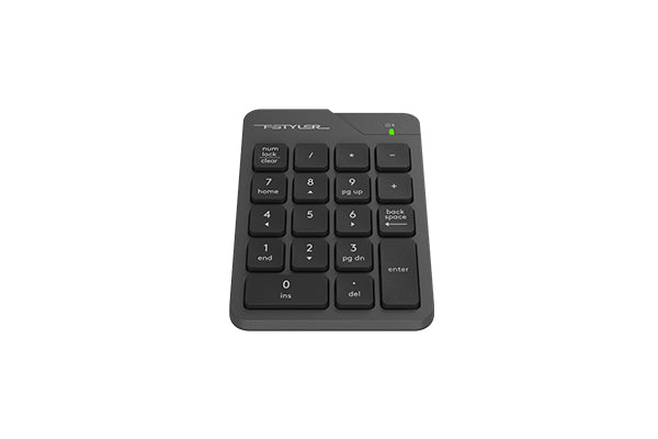 FGK21C A4tech Fstyler 2.4G Wireless Rechargeable Numeric Keypad USB Black+Blue Receiver+Type Adapter