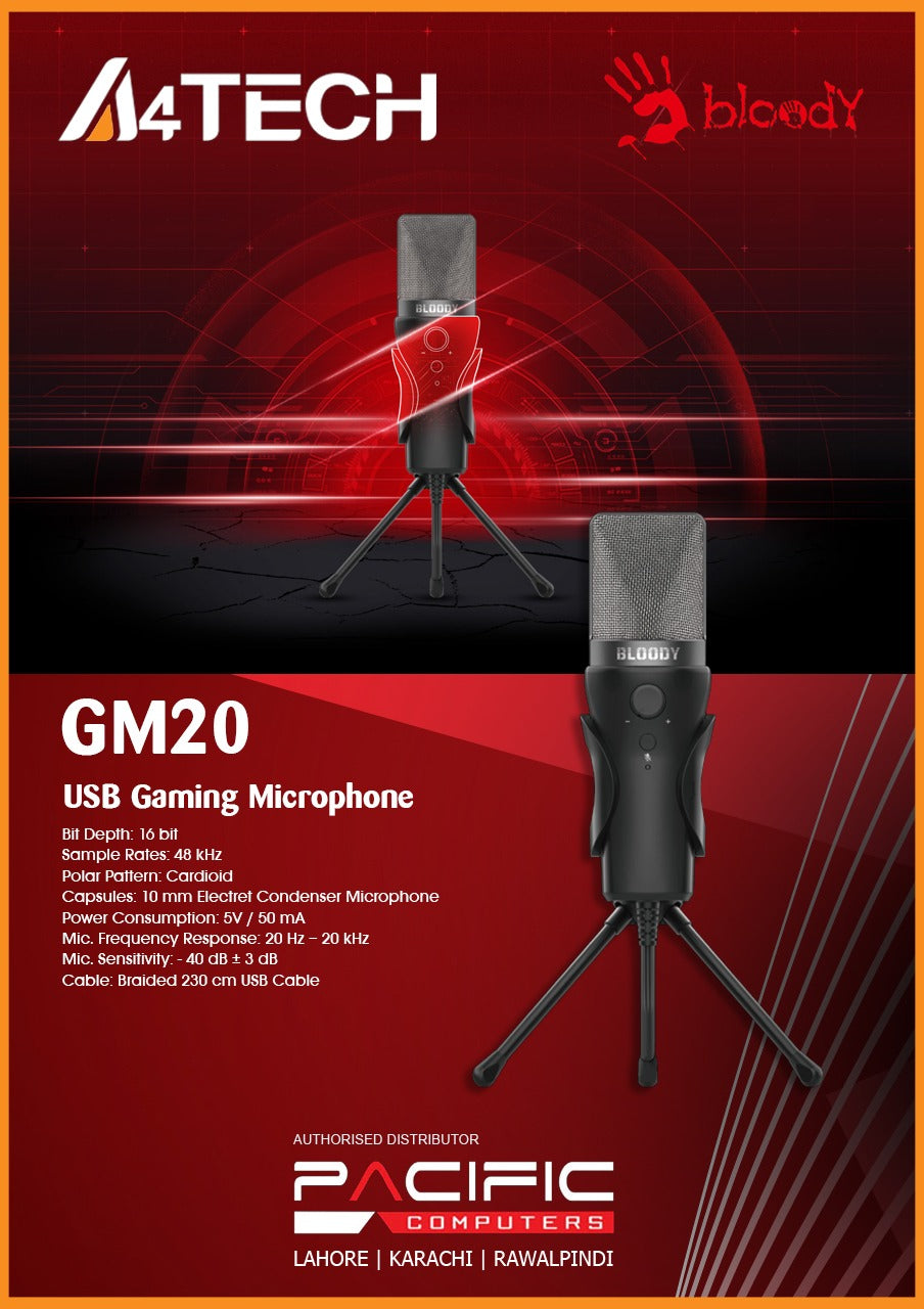 GM20  Bloody USB Gaming Microphone
