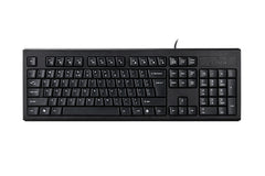KRS-83 A4tech Comfortkey Wired Natural_A Shape Keyboard USB (Black) US Layout