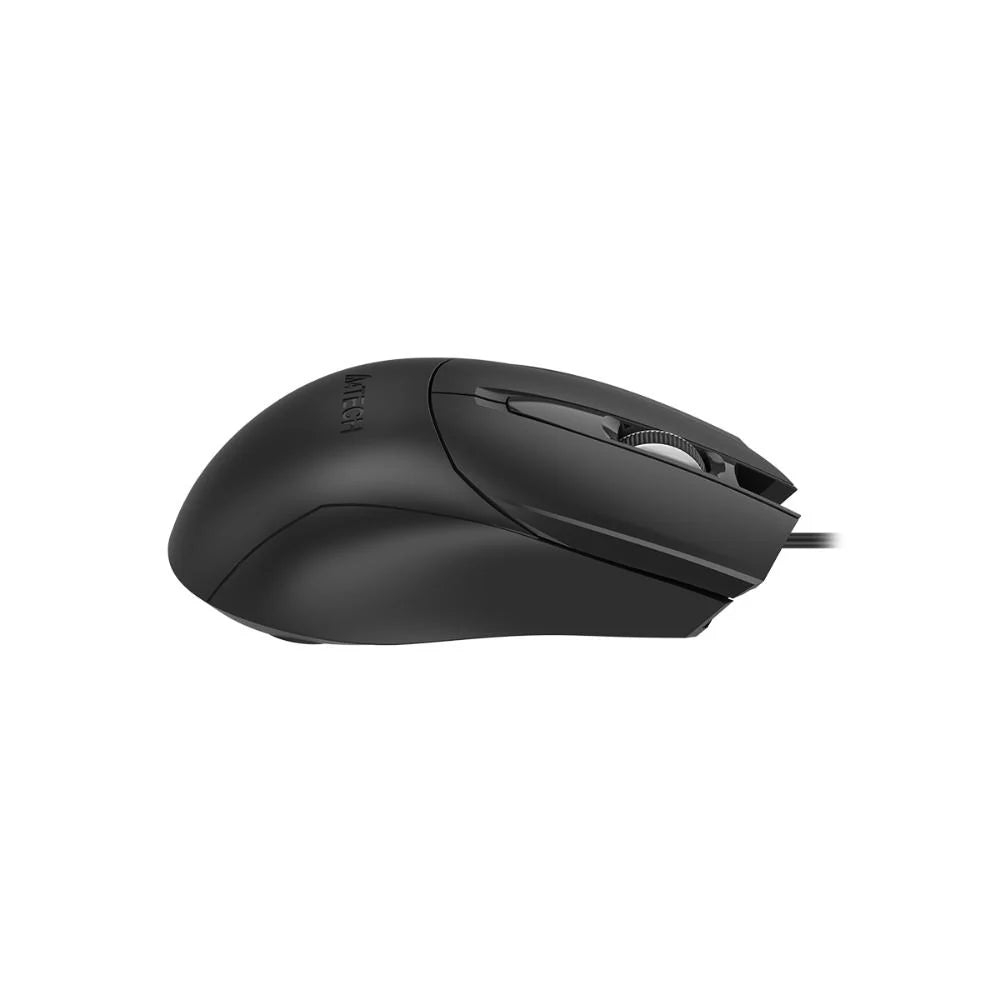 OP-750S Wired Silent Click Mouse USB Black