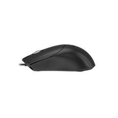 OP-750S Wired Silent Click Mouse USB Black