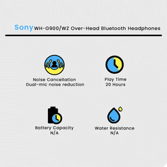 Sony WH-G900N/WZ Over-Head Bluetooth Headphones
