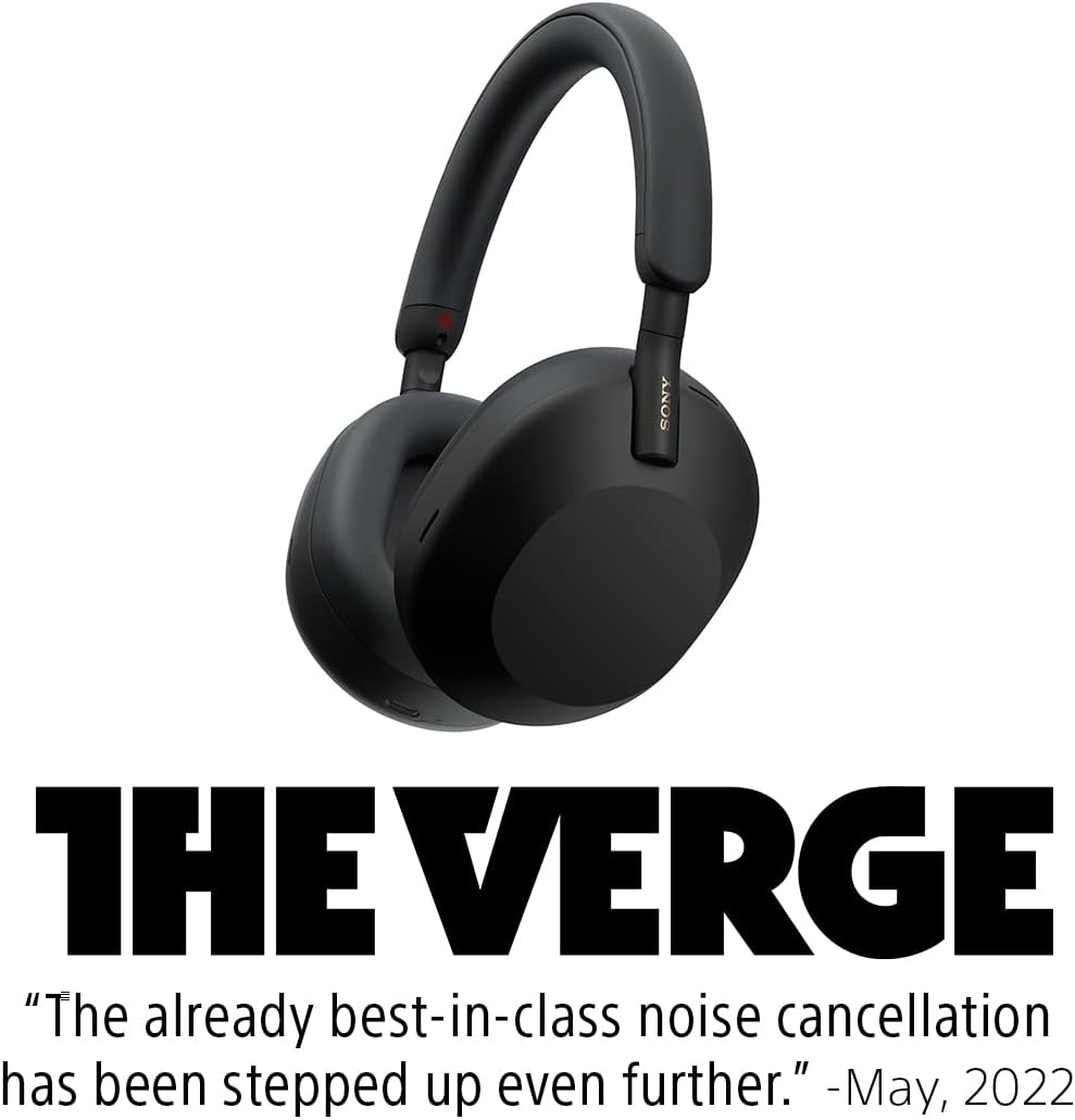 Sony WH-1000XM6 The Best Noise Canceling Wireless Headphones, HD NC Processor QN3, 12 Microphones, Adaptive NC Optimizer, Mastered by Engineers, Studio-Quality, 30-Hour Battery, Black