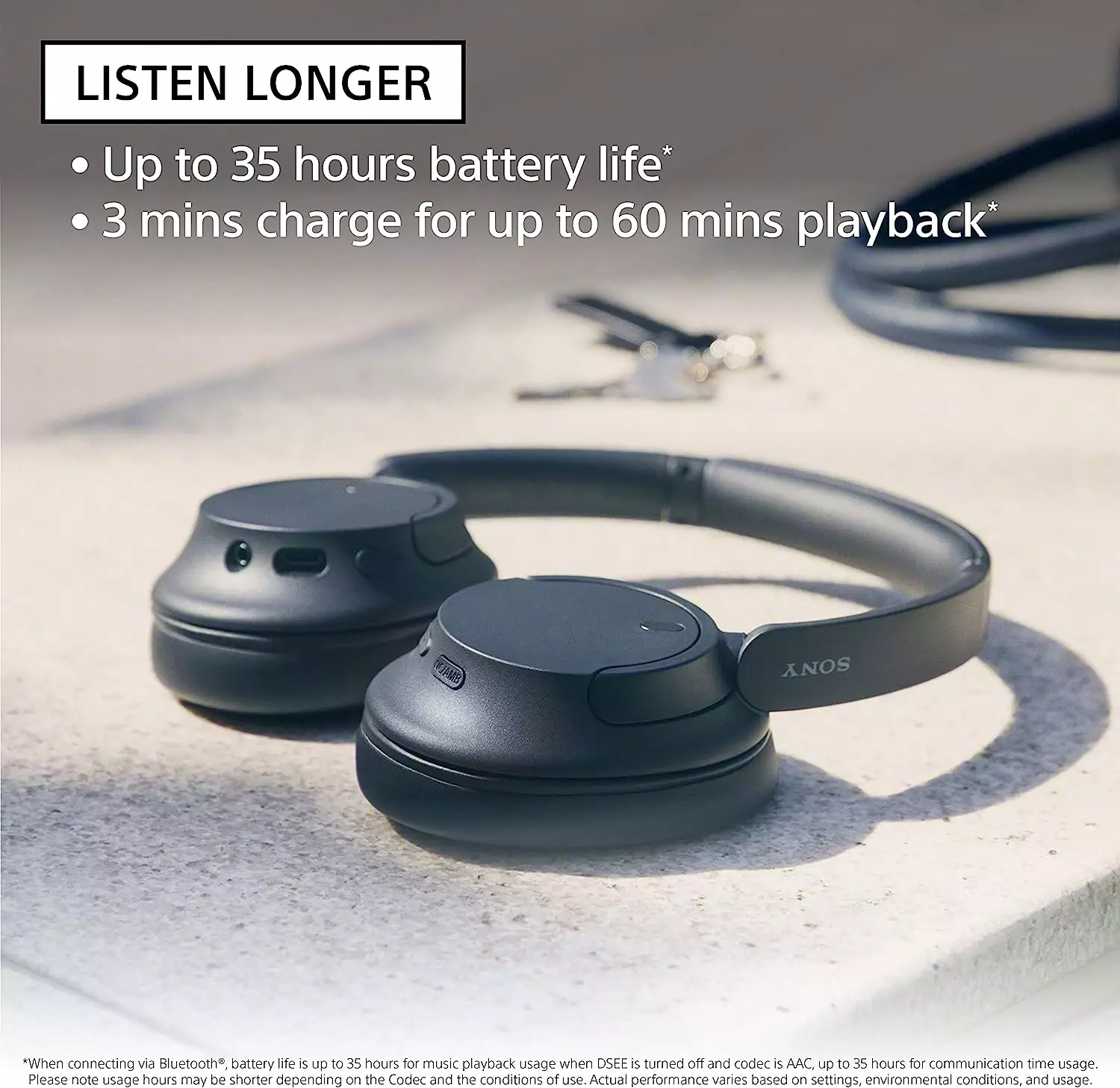 Sony WH-CH720N Noise Canceling Wireless Headphones Bluetooth Over The Ear Headset with Microphone and Alexa Built-in – Black