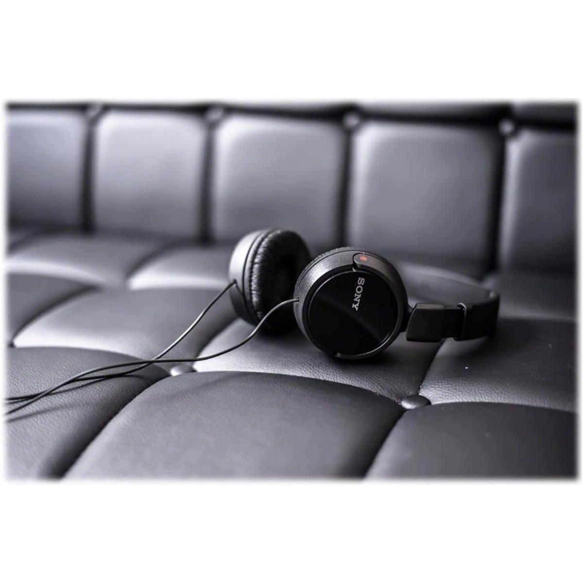 Sony MDR-ZX110AP Wired On-Ear Headphones with Mic - Black