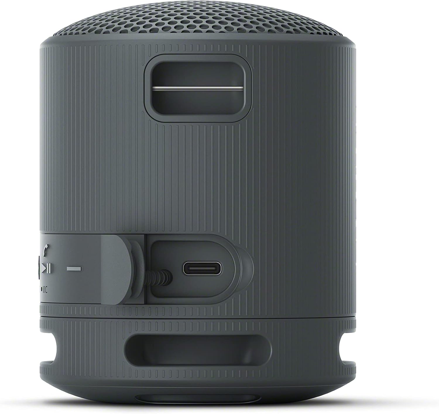 Sony SRS-XB100 Wireless Bluetooth Portable Lightweight Super-Compact Travel Speaker, Durable IP67 Waterproof & Dustproof Shower Speaker, 16 Hour Battery, Versatile Strap, & Hands-free Calling, Black