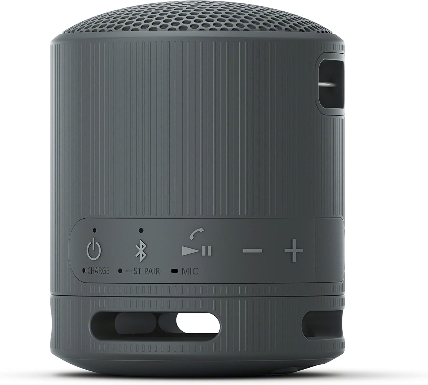 Sony SRS-XB100 Wireless Bluetooth Portable Lightweight Super-Compact Travel Speaker, Durable IP67 Waterproof & Dustproof Shower Speaker, 16 Hour Battery, Versatile Strap, & Hands-free Calling, Black