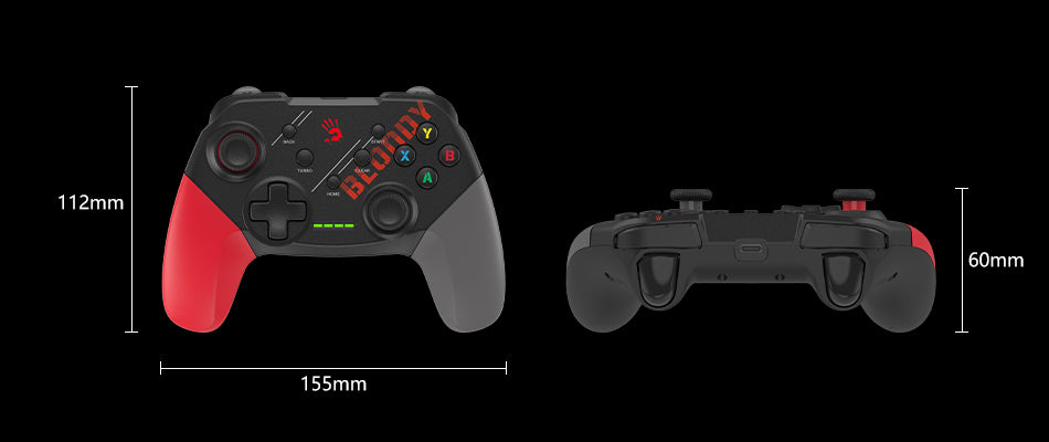 GPW 50 Bloody Gamepad Dual Mode 2.4G Wireless & USB Wired Connection Sports Red